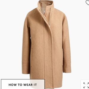 J Crew Factory City Coat sz 6 Heather Acorn